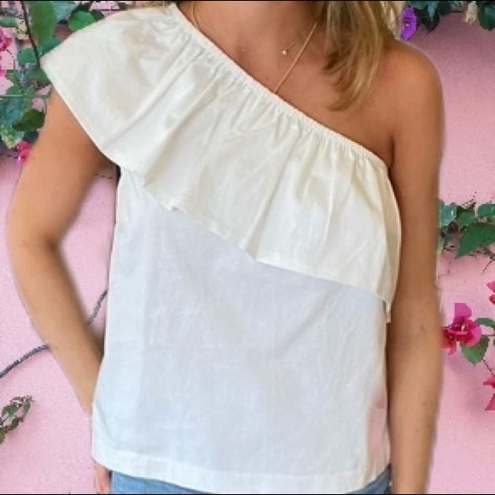 J Crew | NWT | One-Shoulder Top | Size S